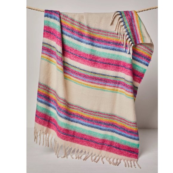 Free People Other - NWT Free People Skye Fringe Throw Blanket